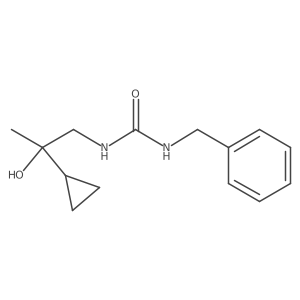 1-Benzyl-3-(2-cyclopropyl-2-hydroxypropyl)urea Structure