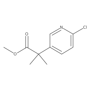 2-(6-Chloro-pyridin-3-yl)-2-methyl-propionic acid methyl ester Structure