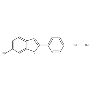 2-(pyridin-2-yl)-1H-1,3-benzodiazol-5-amine dihydrochloride结构式