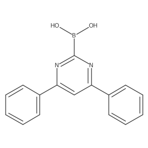 (4,6-Diphenylpyrimidin-2-yl)boronic acid结构式