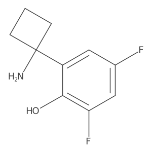 2-(1-Aminocyclobutyl)-4,6-difluorophenol Structure