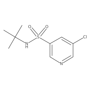 N-(tert-butyl)-5-chloropyridine-3-sulfonamide结构式