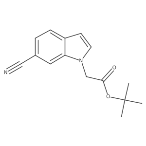tert-butyl (6-cyano-1H-indol-1-yl)acetate Structure