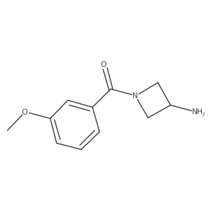 1-(3-Methoxybenzoyl)azetidin-3-amine结构式