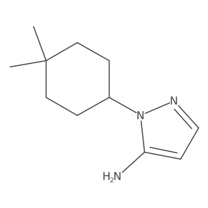 1-(4,4-dimethylcyclohexyl)-1H-pyrazol-5-amine结构式