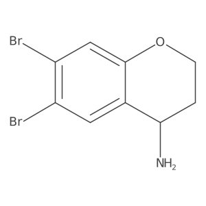 (R)-6,7-Dibromochroman-4-amine结构式