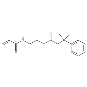 3-methyl-3-phenyl-N-[2-(prop-2-enamido)ethyl]butanamide结构式