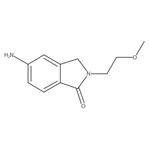 5-amino-2-(2-methoxyethyl)-3H-isoindol-1-one结构式