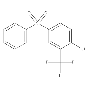 (4-Chloro-3-trifluoromethyl)phenylsulfonylbenzene结构式