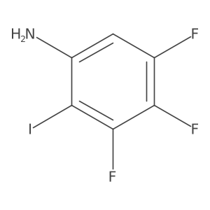 3,4,5-Trifluoro-2-iodoaniline结构式