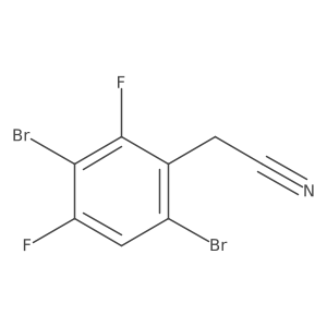 3,6-Dibromo-2,4-difluorophenylacetonitrile Structure