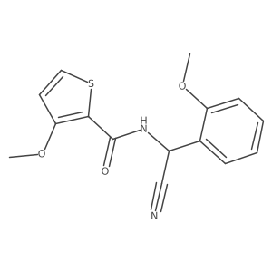 N-[Cyano-(2-methoxyphenyl)methyl]-3-methoxythiophene-2-carboxamide Structure