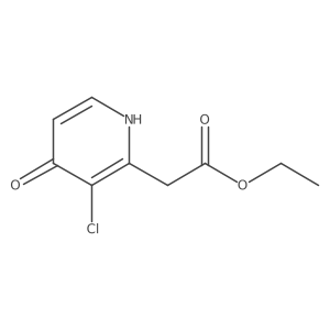 Ethyl (3-chloro-4-hydroxypyridin-2-YL)acetate结构式