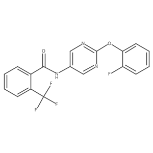 N-(2-(2-fluorophenoxy)pyrimidin-5-yl)-2-(trifluoromethyl)benzamide结构式