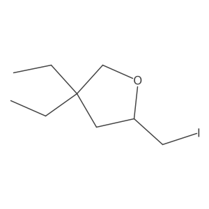 4,4-Diethyl-2-(iodomethyl)oxolane结构式