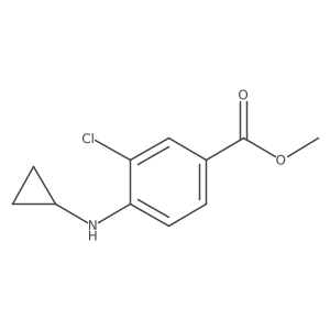 Methyl 3-chloro-4-(cyclopropylamino)benzoate Structure