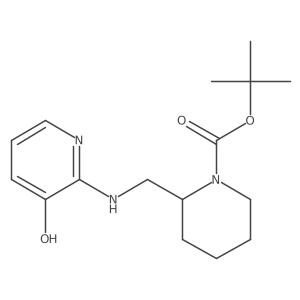 tert-Butyl 2-(((3-hydroxypyridin-2-yl)amino)methyl)piperidine-1-carboxylate Structure