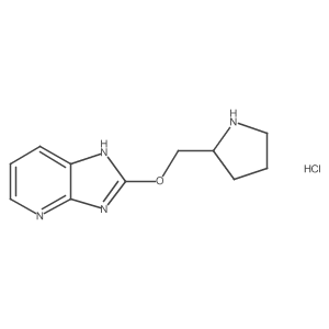 2-(pyrrolidin-2-ylmethoxy)-3H-imidazo[4,5-b]pyridine hydrochloride Structure