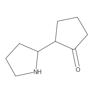 2-(Pyrrolidin-2-yl)cyclopentan-1-one Structure