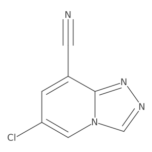 6-Chloro-[1,2,4]triazolo[4,3-a]pyridine-8-carbonitrile Structure