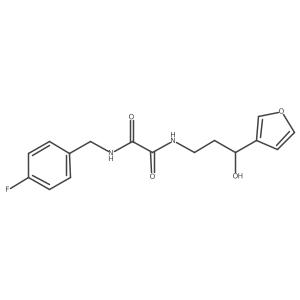 N1-(4-fluorobenzyl)-N2-(3-(furan-3-yl)-3-hydroxypropyl)oxalamide Structure