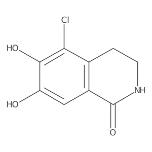 5-Chloro-6,7-dihydroxy-3,4-dihydroisoquinolin-1(2H)-one Structure