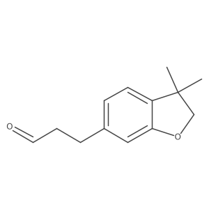 3-(3,3-dimethyl-2H-benzofuran-6-yl)propanal结构式