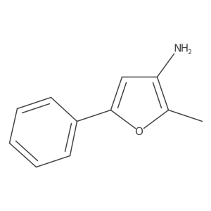 2-Methyl-5-phenyl-3-furanamine Structure