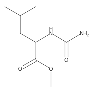 Methyl 2-(carbamoylamino)-4-methylpentanoate结构式