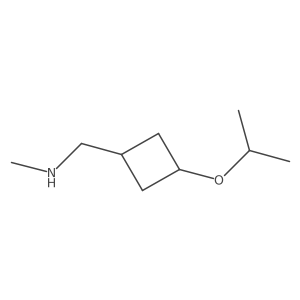 1-(3-Isopropoxycyclobutyl)-N-methylmethanamine Structure