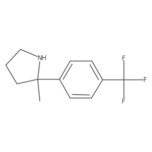 2-Methyl-2-[4-(trifluoromethyl)phenyl]pyrrolidine Structure