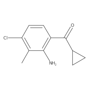(2-Amino-4-chloro-3-methylphenyl)cyclopropylmethanone Structure