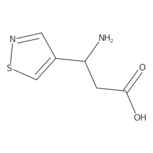 3-Amino-3-(1,2-thiazol-4-yl)propanoic acid Structure