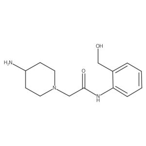 1-Piperidineacetamide, 4-amino-N-[2-(hydroxymethyl)phenyl]-结构式