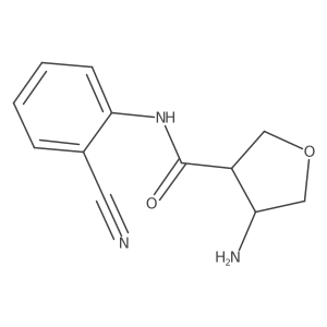 3-Furancarboxamide, 4-amino-N-(2-cyanophenyl)tetrahydro-结构式