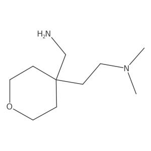 {4-[2-(Dimethylamino)ethyl]oxan-4-yl}methanamine结构式