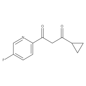 1-Cyclopropyl-3-(5-fluoropyridin-2-yl)propane-1,3-dione Structure
