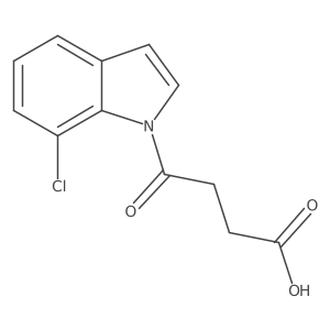 1H-Indole-1-butanoic acid, 7-chloro-I(3)-oxo- Structure