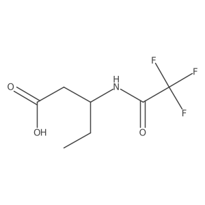 3-(Trifluoroacetamido)pentanoic acid Structure