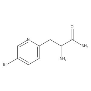 2-Amino-3-(5-bromopyridin-2-yl)propanamide Structure