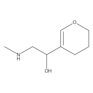 1-(3,4-dihydro-2H-pyran-5-yl)-2-(methylamino)ethan-1-ol结构式