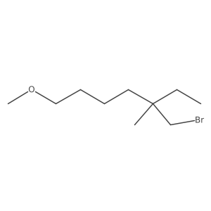 5-(Bromomethyl)-1-methoxy-5-methylheptane结构式