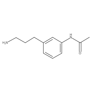 N-[3-(3-aminopropyl)phenyl]acetamide结构式