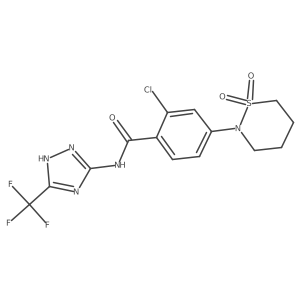 C14H13ClF3N5O3S Structure