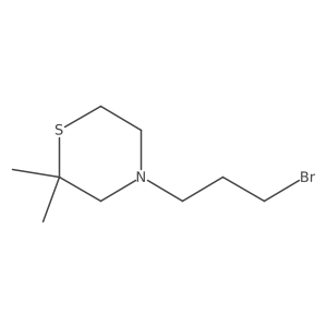 4-(3-Bromopropyl)-2,2-dimethylthiomorpholine结构式