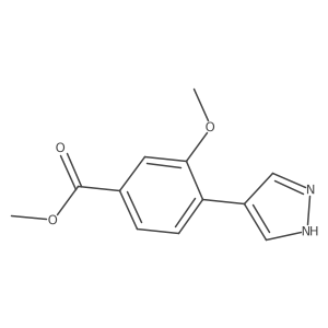methyl 3-methoxy-4-(1H-pyrazol-4-yl)benzoate Structure