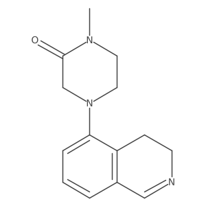 4-(3,4-Dihydro-5-isoquinolinyl)-1-methyl-2-piperazinone Structure