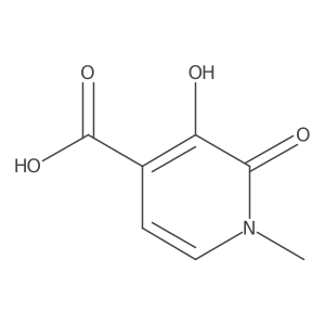 3-Hydroxy-1-methyl-2-oxo-1,2-dihydropyridine-4-carboxylic acid结构式