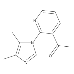 1-[2-(4,5-dimethyl-1H-imidazol-1-yl)pyridin-3-yl]ethan-1-one Structure