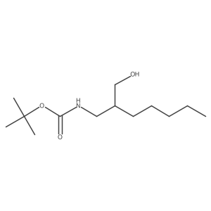 tert-butyl N-(3-hydroxy-2-pentylpropyl)carbamate Structure
